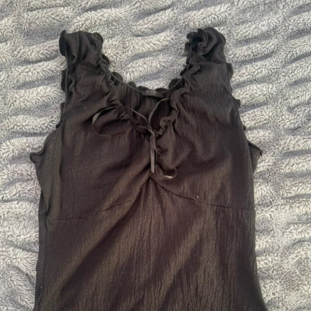 Brandy Melville Black Top with Bow